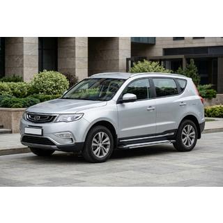 Бокові пороги Rainbow (2 шт., алюміній) Geely Emgrand X7 2011- рр. фото 1