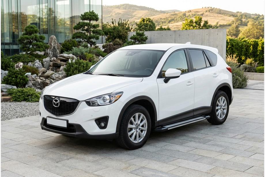 Mazda CX-5 2017-2025 рр. Бокові пороги Rainbow (2 шт., алюміній) Image