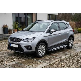 Бокові пороги Rainbow (2 шт., алюміній) Seat Arona 2017- рр. фото 1