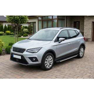 Бокові пороги Maya V1 (2 шт., алюміній) Seat Arona 2017- рр. фото 1