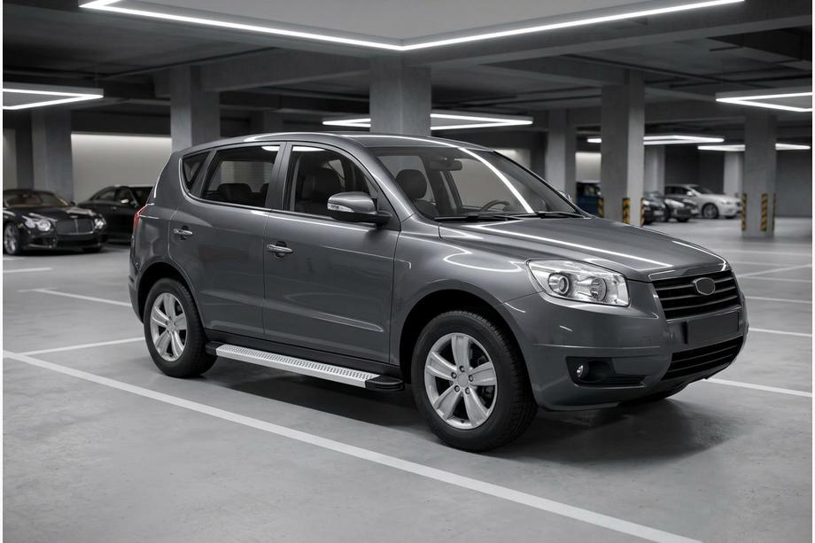 Geely Emgrand X7 2011- рр. Бокові пороги Maya V2 (2 шт., алюміній) Image