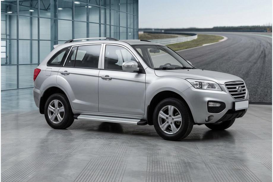 Lifan X60 2011- рр. Бокові пороги Maya V2 (2 шт., алюміній) Image