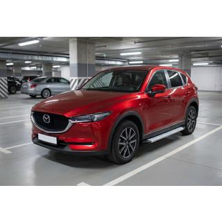 Бокові пороги Maya V2 (2 шт., алюміній) Mazda CX-5 2017-2025 рр. фото 1