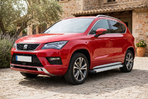 Seat Ateca 2016- рр. Бокові пороги Maya V2 (2 шт., алюміній) фото 1
