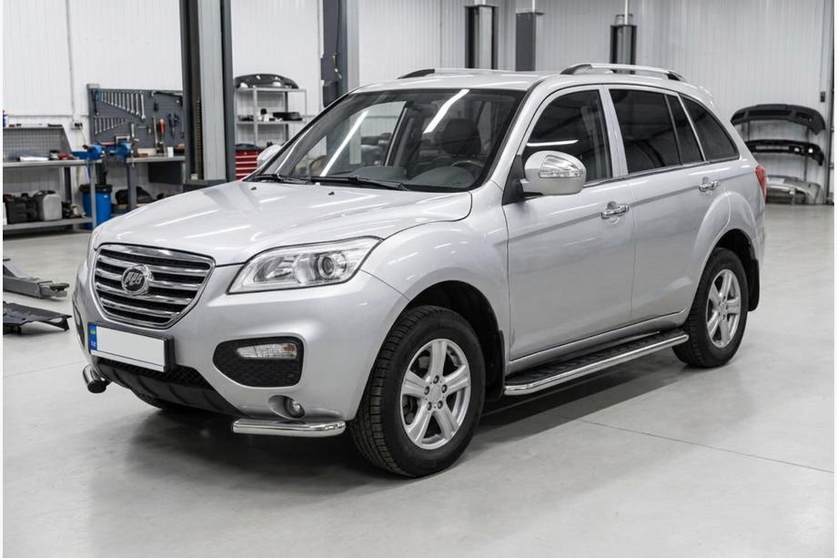 Lifan X60 2011- рр. Бокові пороги Maydos V1 (2 шт., алюміній) Фото 1