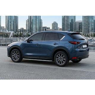 Бокові пороги Maydos V1 (2 шт., алюміній) Mazda CX-5 2017-2025 рр. фото 1