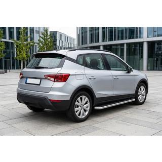 Бокові пороги Maydos V1 (2 шт., алюміній) Seat Arona 2017- рр. фото 1