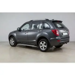 Бокові пороги Maydos V2 (2 шт., алюміній ↗ нерж) Lifan X60 2011- рр. фото 1