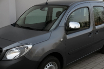 Mercedes Citan 2013-2021 рр. Накладки на дзеркала (2 шт, нерж.) OmsaLine - Італійська нержавійка фото 1