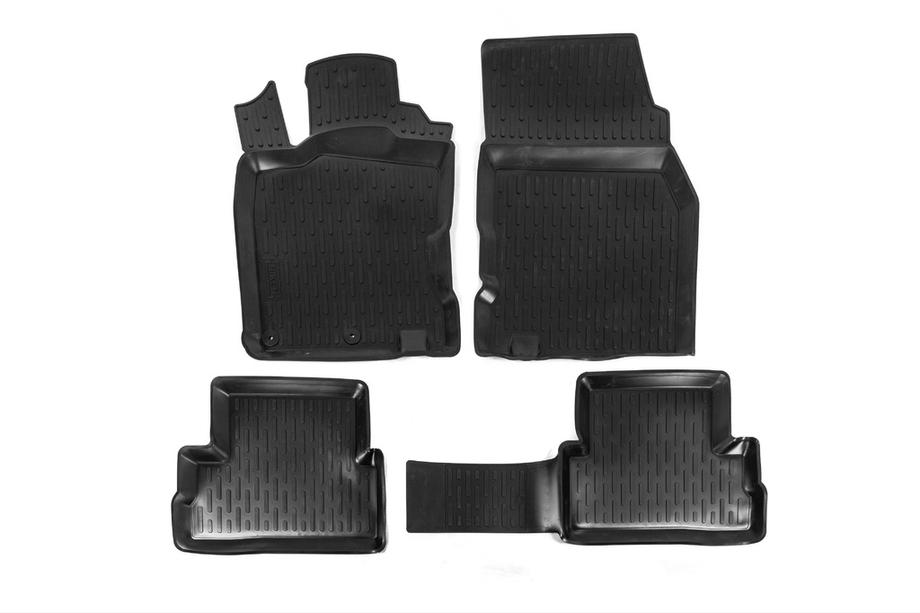 Nissan Qashqai 2014-2021 рр. Гумові килимки (4 шт, Niken 3D) Фото 1