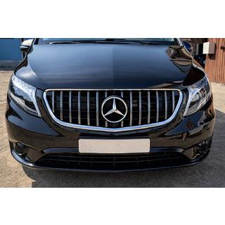 Передня решітка GT Panamericana Chrome (2014-2023 для Vito W447) фото 1