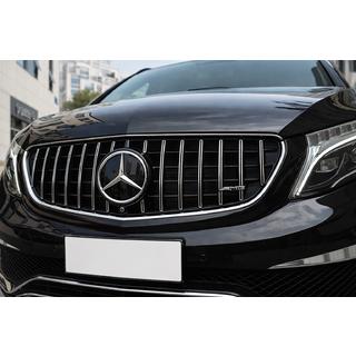 Передня решітка GT Panamericana Chrome (2014-2019 для V-class) фото 2