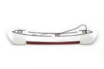 Toyota Land Cruiser 200 2007-2021 рр. Спойлер LED (2016-2021) Чорний колір фото 9