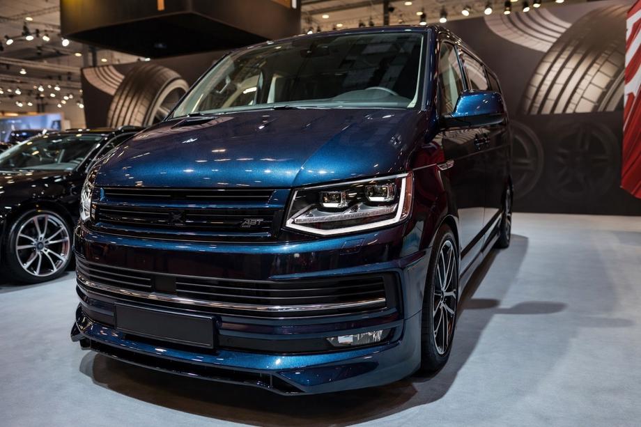 Volkswagen T6 2015-2024 рр. Накладка на передній бампер ABT Original 2015-2018 (під фарбування) Фото 1