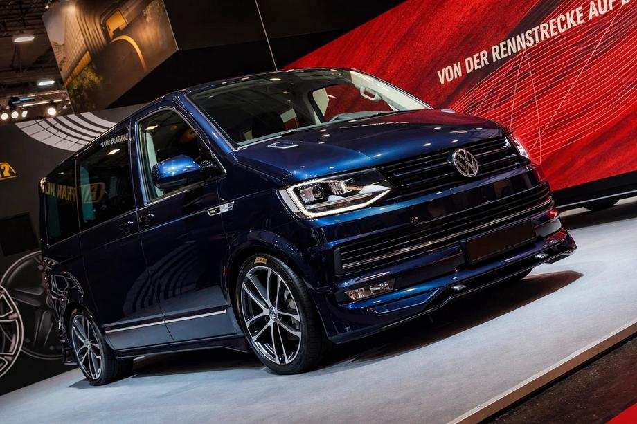 Volkswagen T6 2015-2024 рр. Накладка на передній бампер ABT Original 2015-2018 (під фарбування) Фото 2