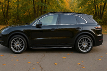 Porsche Cayenne 2018- рр. Бокові пороги підніжки (2 шт., алюміній) фото 1