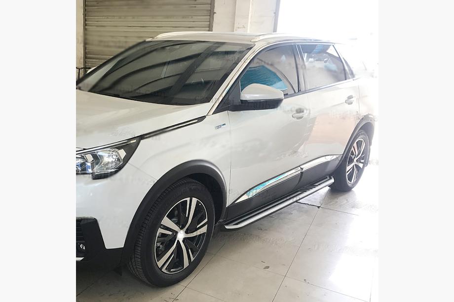 Peugeot 5008 2016-2023 рр. Бокові пороги Оригінал V1 (2 шт, алюміній) Image
