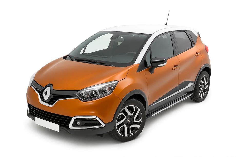 Renault Captur 2013-2019 рр. Бокові пороги Оригінал (2 шт, алюміній) Image