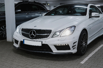Mercedes E-сlass coupe C207 2010-2017 рр. Передня решітка (2009-2013, Diamond Silver) фото 3