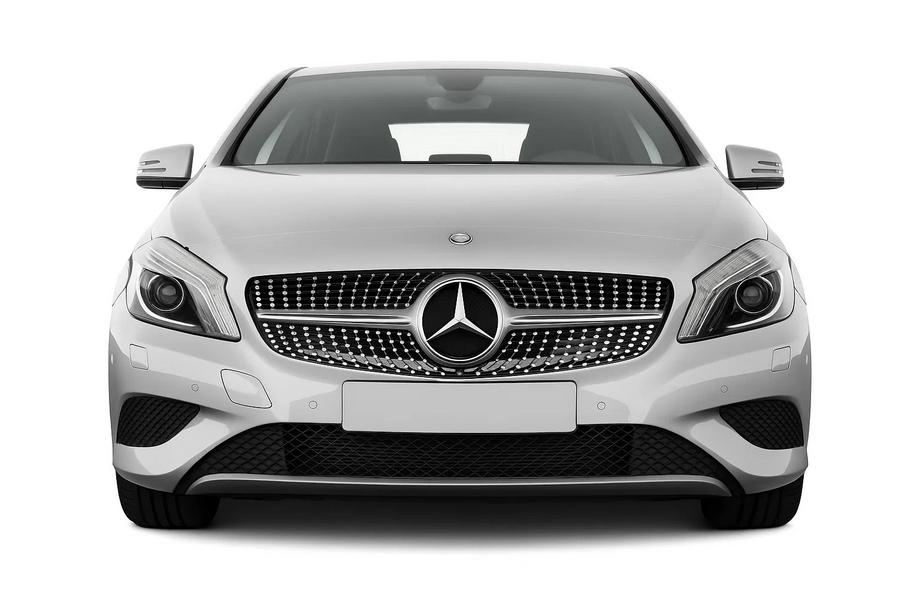 Mercedes A-сlass W176 2012-2018 рр. Передня решітка Diamond Silver (2012-2015) Image