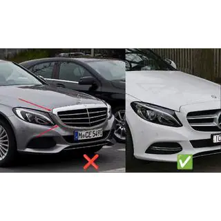 Передня решітка Panamericana GT (для Avantgarde/AMG-Line/C43 AMG) фото 4