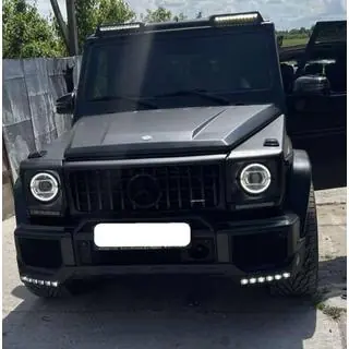 Накладка на передній бампер BRBS з LED фото 2
