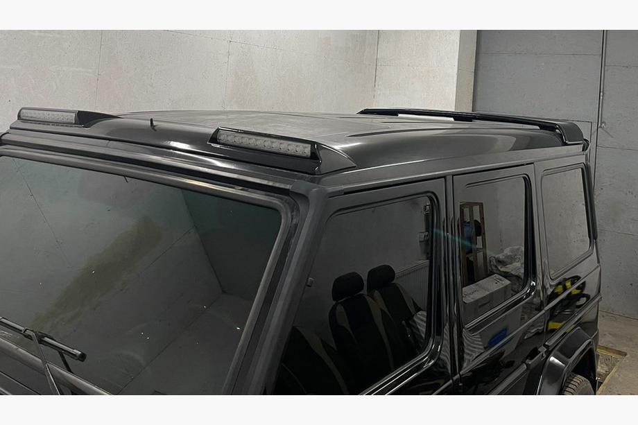 Mercedes G class W463 1990-2018 рр. Козирок BRB V1 дизайн 2015 (ABS) Image