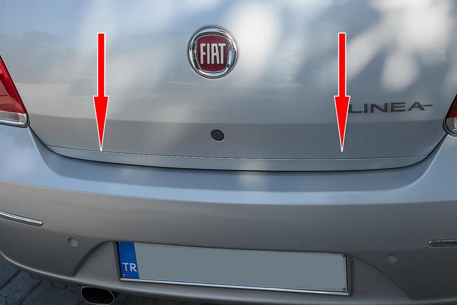 Fiat Linea 2006-2018 рр. Кромка багажника (нерж.) Image