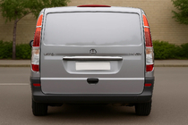 Mercedes Vito W639 2004-2014 рр. Накладки на стопи (2 шт, нерж.) фото 1