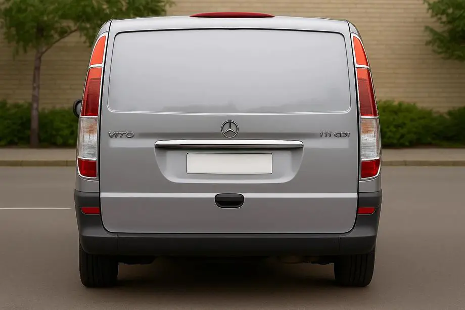 Mercedes Vito W639 2004-2014 рр. Накладки на стопи (2 шт, нерж.) Фото 1