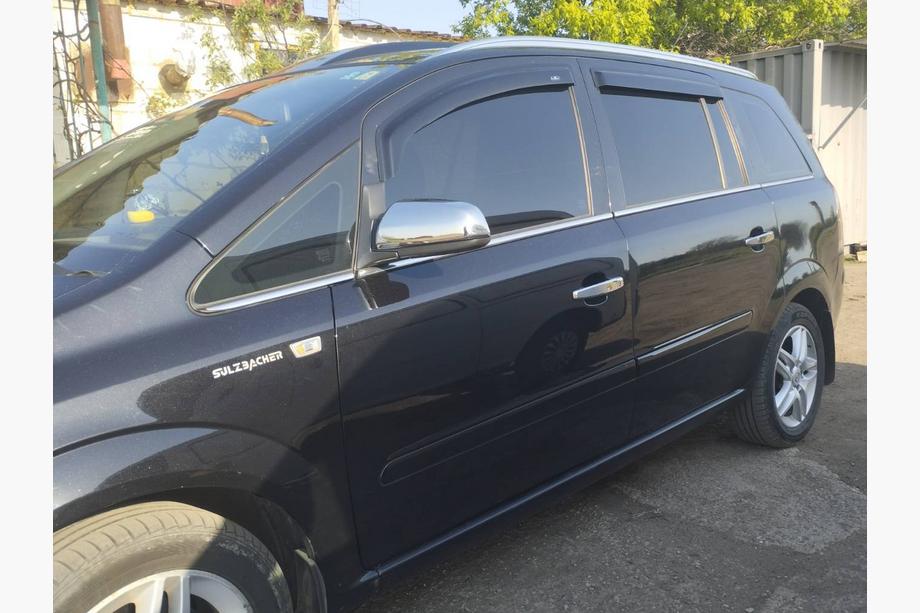 Opel Zafira B 2005-2011 рр. Накладки на дзеркала 2005-2008 (2 шт., нерж.) Фото 1