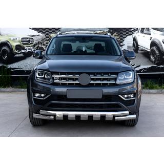 Передній захист F3-08.7 (нерж) Volkswagen Amarok 2010-2022 рр. фото 1