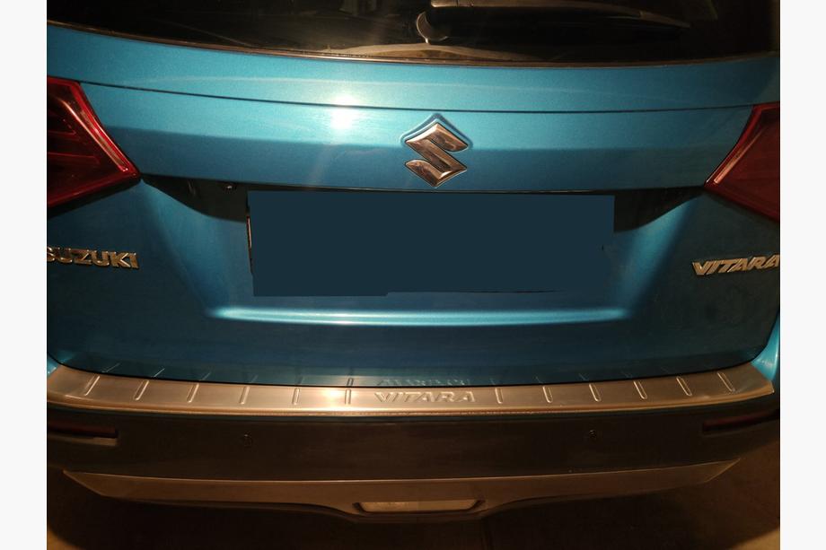 Suzuki Vitara 2015- рр. Накладка на задній бампер Libao (нерж.) Фото 1