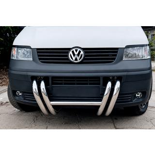 Кенгурятник ST006-03 ніздрі (нерж) Volkswagen T5 Transporter 2003-2010 рр. фото 3