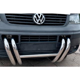 Кенгурятник ST006-03 ніздрі (нерж) Volkswagen T5 Transporter 2003-2010 рр. фото 4