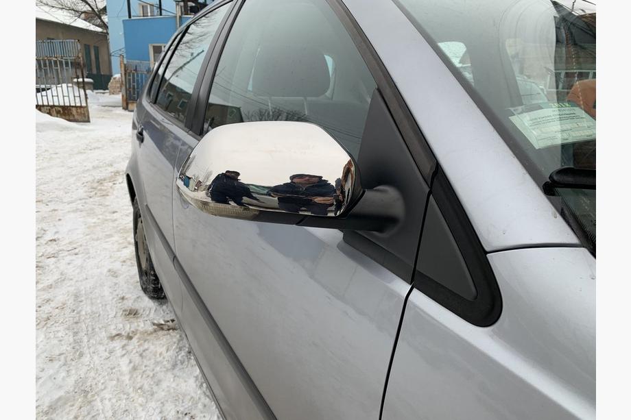 Volkswagen Polo 2001-2009 рр. Накладки на дзеркала (нерж) Фото 2