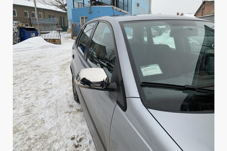 Volkswagen Polo 2001-2009 рр. Накладки на дзеркала (нерж) Фото 3
