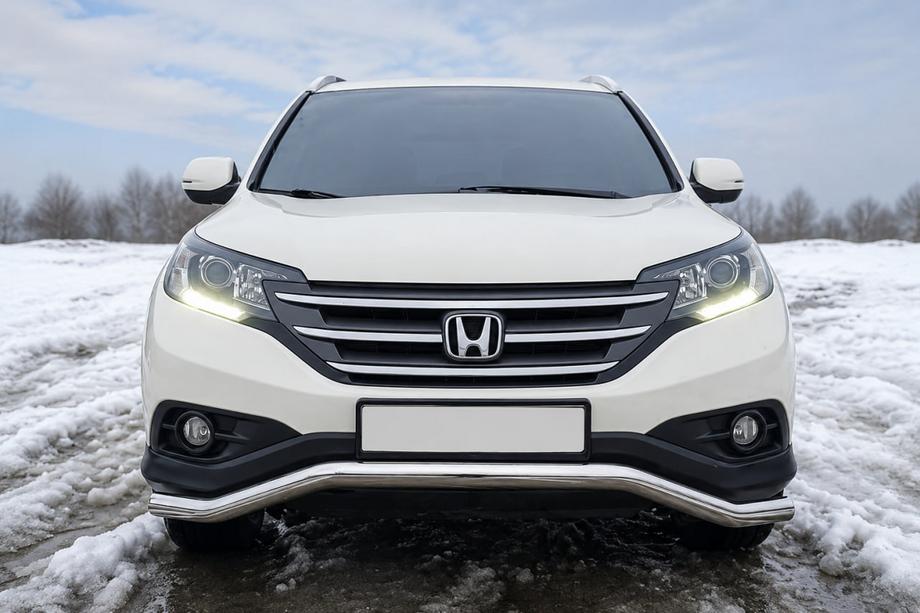 Honda CRV 2012-2016 рр. Передній захист ST007 (нерж.) Фото 1