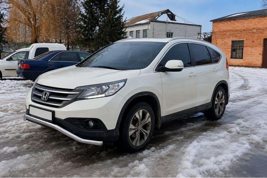 Honda CRV 2012-2016 рр. Передній захист ST007 (нерж.) Фото 2