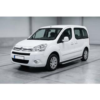 Бокові пороги Fullmond (2 шт., алюм.) Citroen Berlingo 2008-2018 рр. фото 1