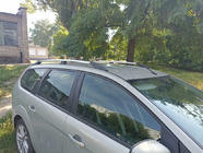 Ford Focus II 2005-2008 рр. Алюмінієві рейлінги (Caravan, хром) фото 6