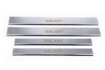 Ford Galaxy 1995-2006 рр. Накладки на пороги Carmos (4 шт, нерж) фото 2