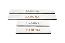 Renault Laguna 2007-2015 рр. Накладки на пороги Carmos (4 шт., нерж.) фото 2