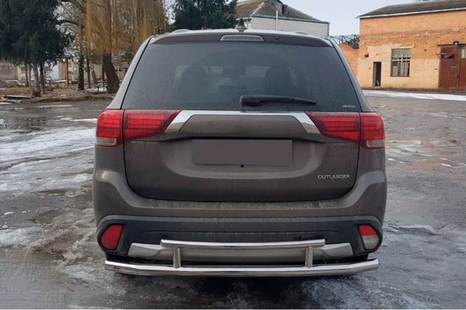 Mitsubishi Outlander 2012-2021 рр. Задня дуга AK004-2 (нерж) Фото 2