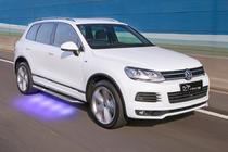 Volkswagen Touareg 2010-2018 рр. Бокові пороги під Оригінал V3 (2 шт., алюміній) фото 9