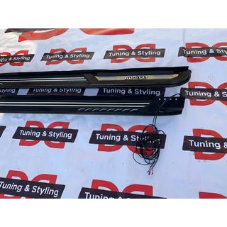 Бокові пороги OEM V3 (2 шт., алюміній) Audi Q7 2015- рр. фото 3