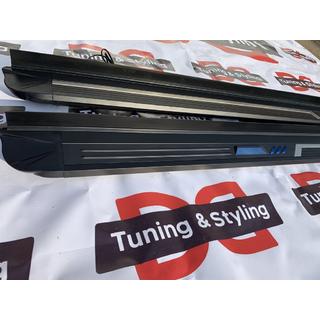 Бокові пороги ОЕМ V3 (2 шт) Lincoln MKX 2015- рр. фото 2