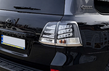 Toyota Land Cruiser 200 2007-2021 рр. Задні ліхтарі 2007-2015 (BlackEdition) фото 2