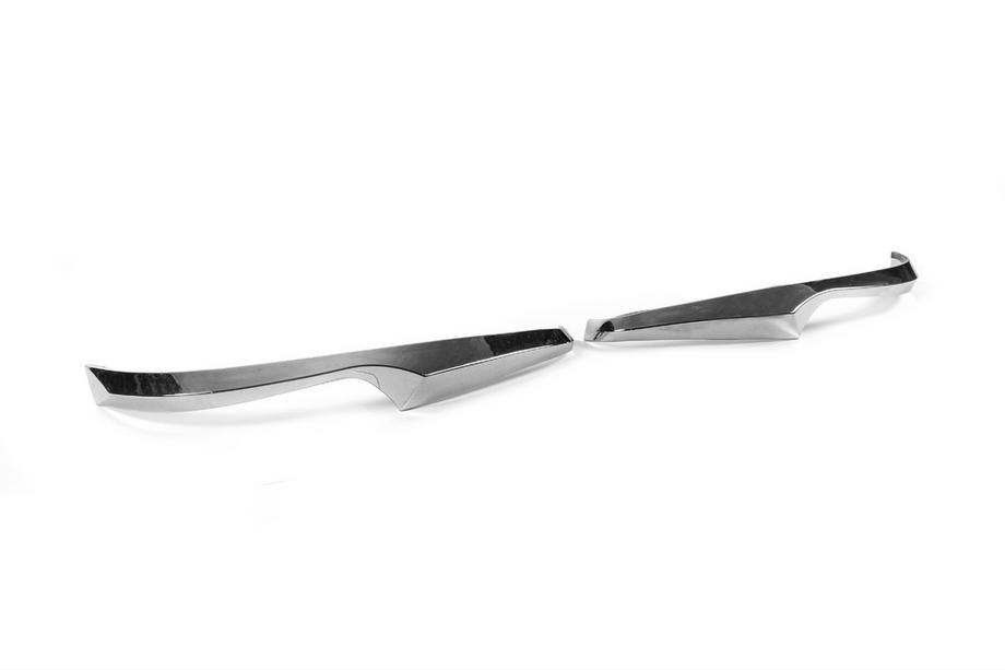 Toyota Land Cruiser 200 2007-2021 рр. Смужки на дзеркала 2012-2021 (2 шт, хром) Фото 5