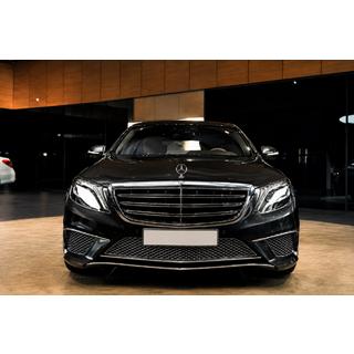 Решітка радіатора AMG Mercedes S-сlass W222 2013-2022 рр. фото 2